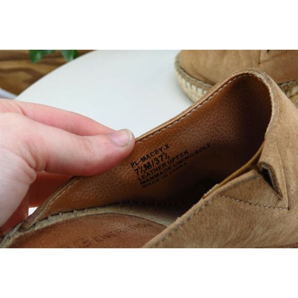 BCBGeneration Sz 7.5 M Brown‎ Slide Leather Women Sandals - Picture 6 of 8